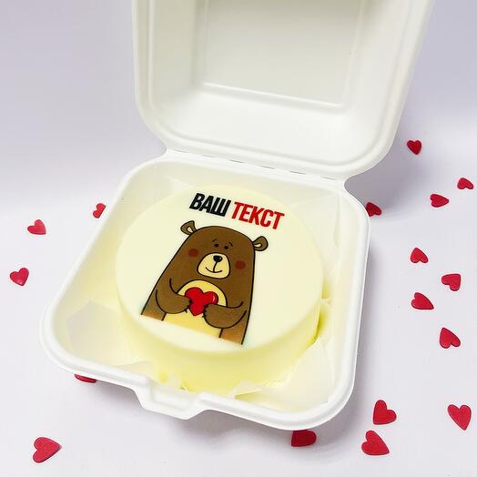 Бенто торт валентинка