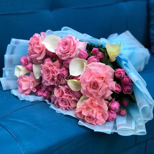 🌸Mix Roses Bouquet N-076