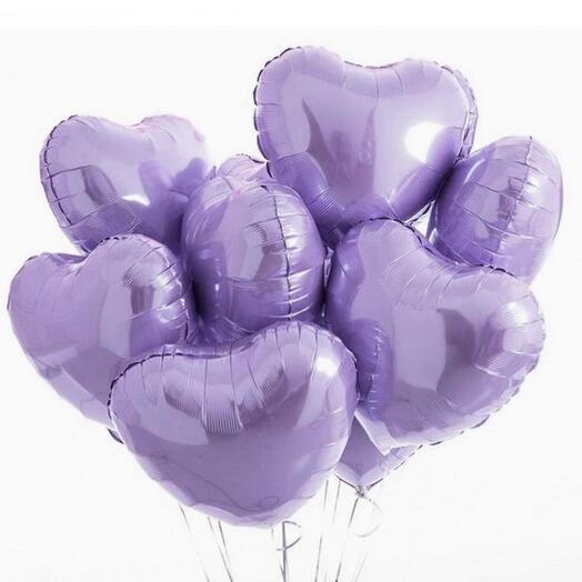 7 лавандовых шаров 💜