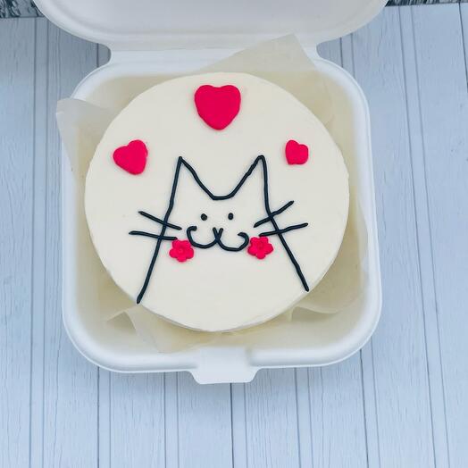 Бенто тортик Влюбленный котик 400 гр