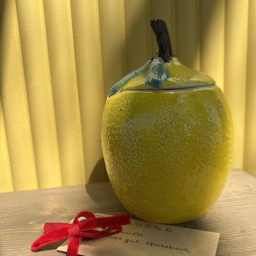 ККерамический лимон — стильная сахарница и банка для хранения! 🍋