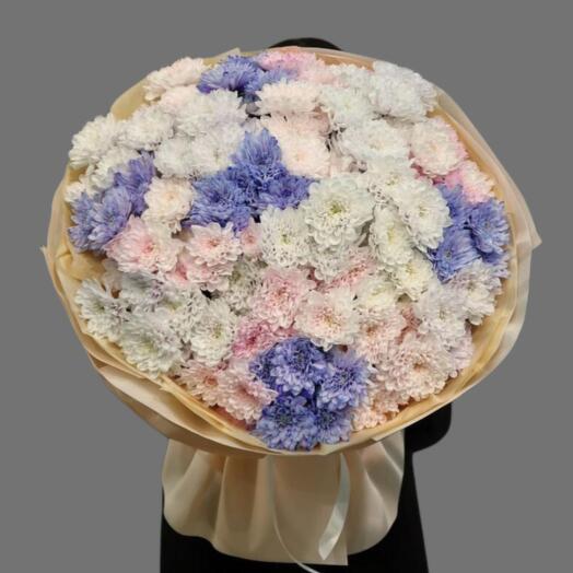 25 кустовых хризантем