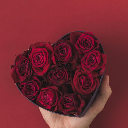 Caja de 8 rosas
