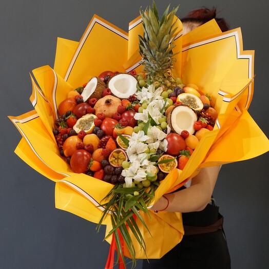 Букет из тропических фруктов 🍍фруктовый букет 🥥