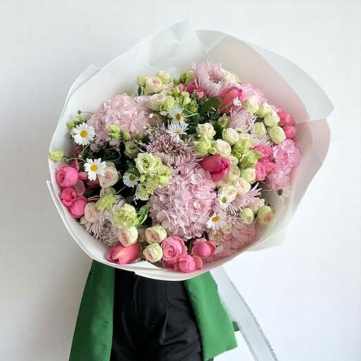 Tutty Fruity – Lush Pink and White Flower Bouquet