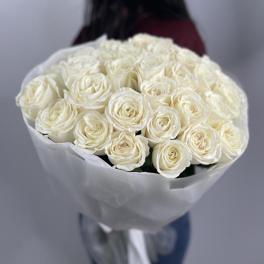 🌹 Букет от Flowersgift из 35 белых роз ▪️ 9