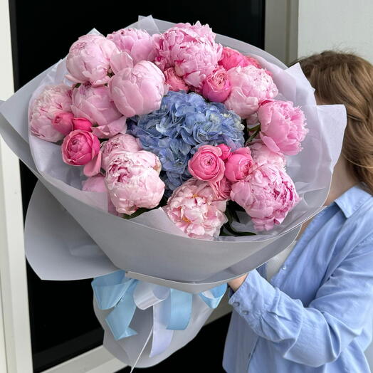 Авторский букет «Пудровая мечта»