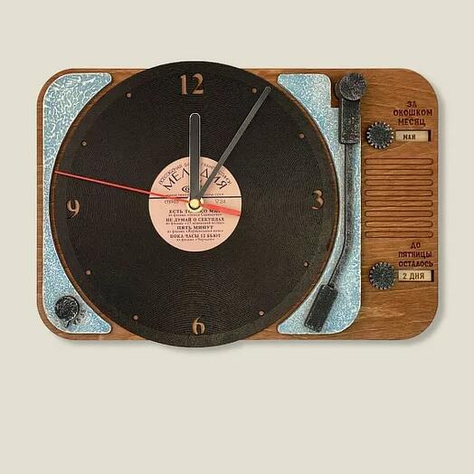 Часы настенные Грампластинка