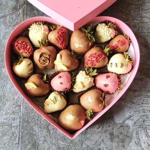 Розовое сердце