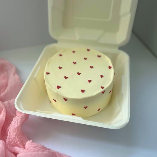 Бенто торт с сердцами / день влюбленных