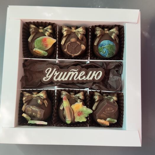 Подарок Учителю в знак благодарности, шоколадные конфеты