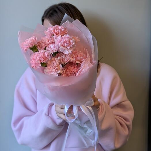 Монобукет розовых диантусов