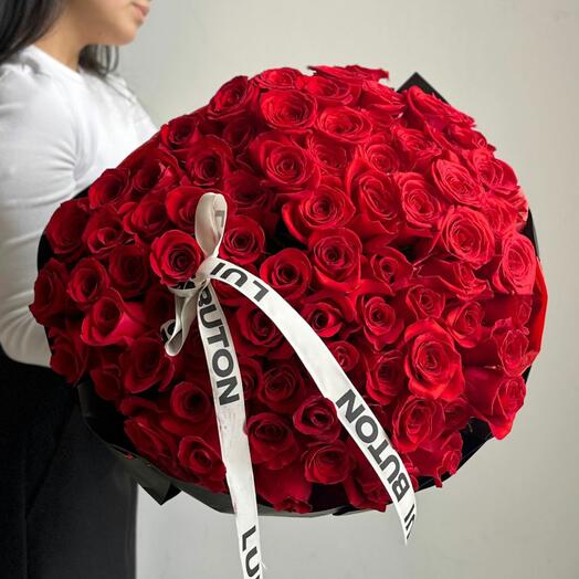 Букет "75 красных роз"