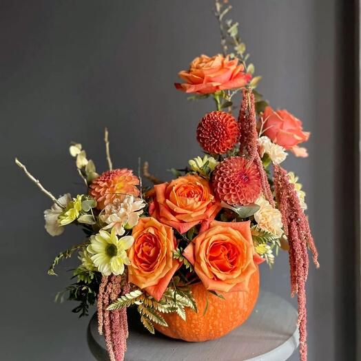 Осенний Мастер-класс «Композиции в тыквах»