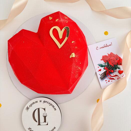 Муссовый торт Сердце для любимого человечка️️️