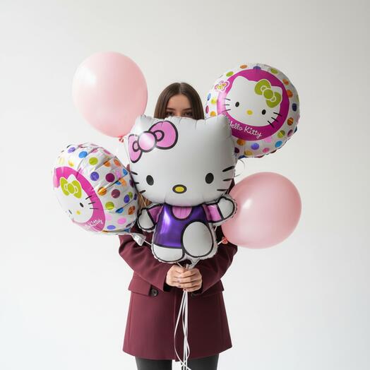 Набор шаров Hello kitty 5шт