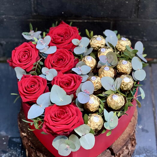 Roses and Ferrero Box
