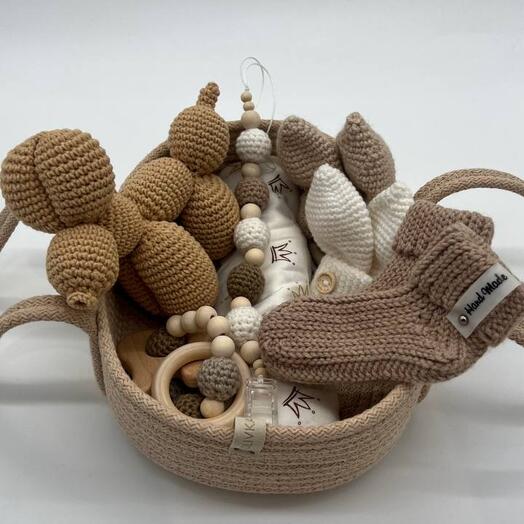 🧺Корзинка для малыша бежевая🧺