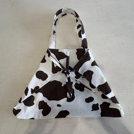 Шоппер коровка на завязках