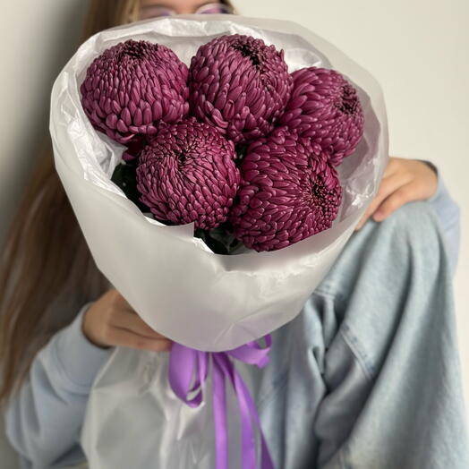 Моно из хризантемы Бигуди