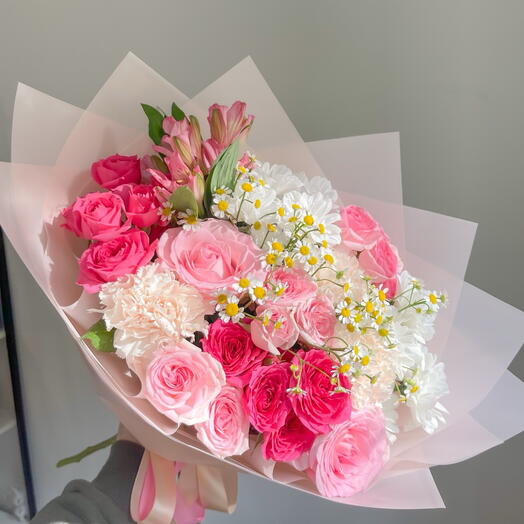 Букет «Малиновая радость»