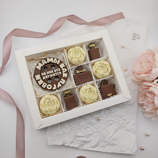 Подарочный набор «Мамы как кнопка — на них всё держится» 🌸