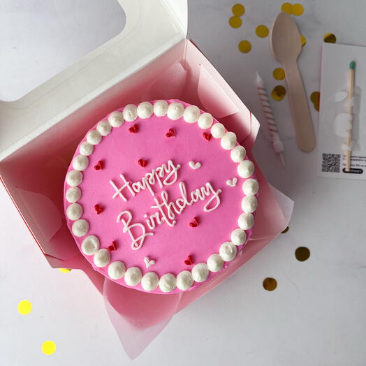 Бенто торт «Happy birthday»  для девушки, подруги