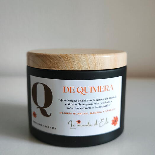 Aromatic candle Q de Quimera 90g