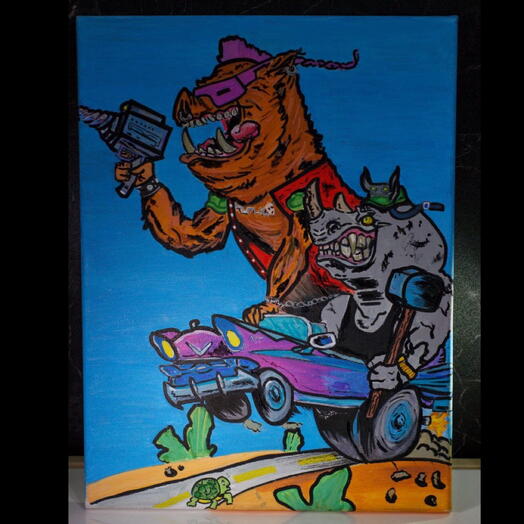 Бибоп и Рокстедди картина акрилом