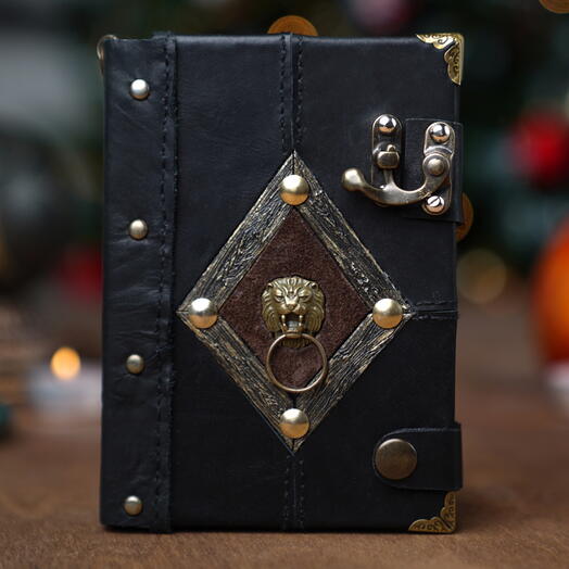 Кожаный блокнот «Львиная голова» А6