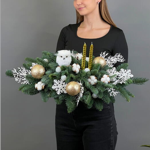 Цветы Букет Art Flowers Ёлочный Вернисаж