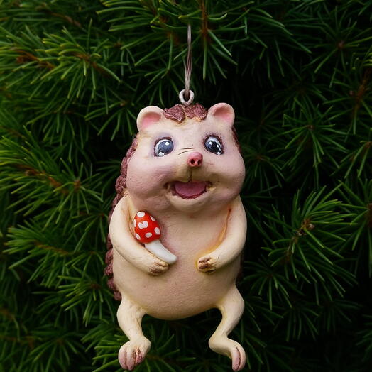 Ёлочная игрушка Ёжик