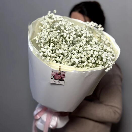 Букет из 7 белых гипсофил