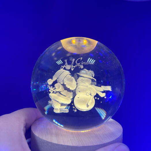 Светящийся шар -Merry Christmas