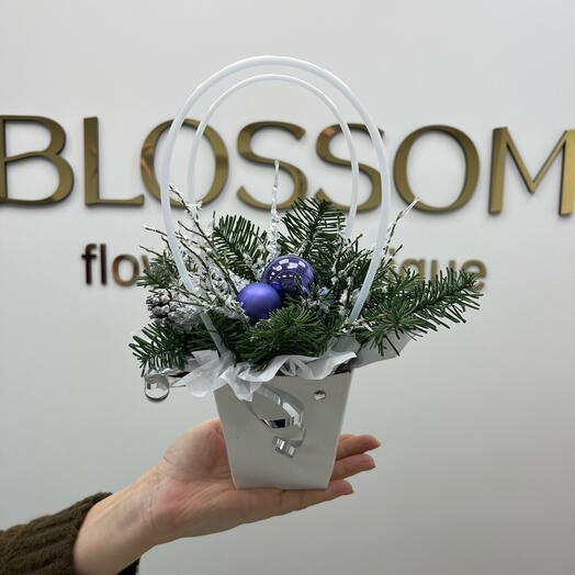 Сумочка рождественская с оленем