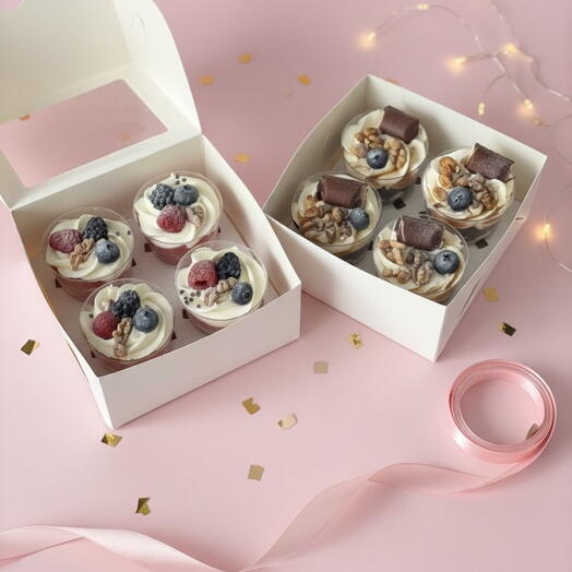Assorted Red velvet/Chocolate Trifle set