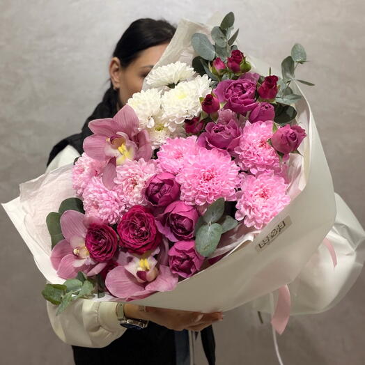 Волшебный букет с орхидеями 🌸