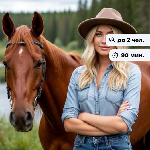 Обними меня. Прогулка с лошадью на поводу хорстрекинг