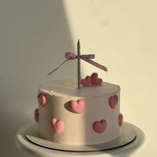 Торт «Розовое сердце»