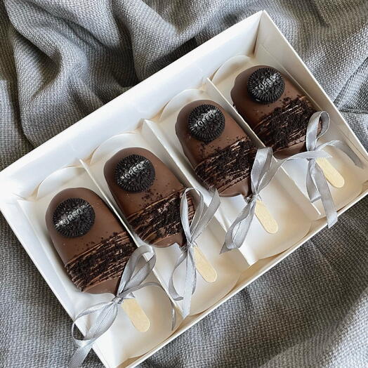 Набор эскимо с орео, кейкпопс, картошка с начинкой в шоколаде на 23 февраля, папе, мужу, парню, коллегам