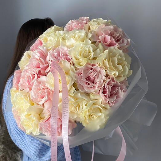 Ажурный микс | 25 роз