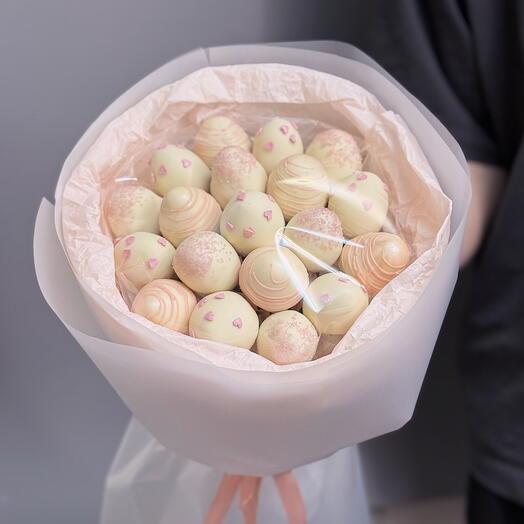 Клубника в шоколаде букет «Bubble»