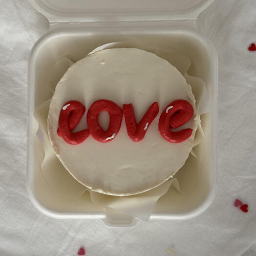 Бенто-торт LOVE, подарок любимому, любимой, бенто-торт на 14 февраля
