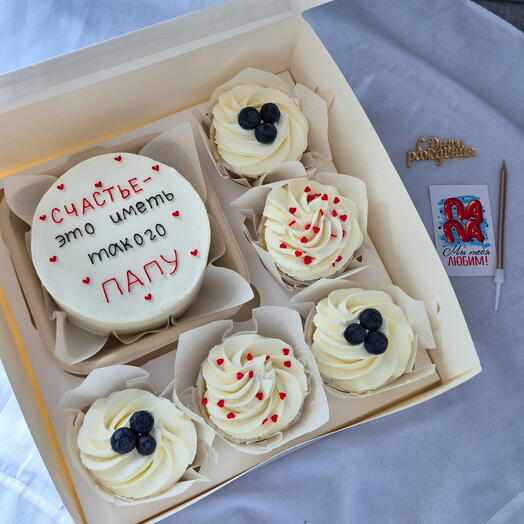 Набор "Бенто и 5 капкейков" для папы