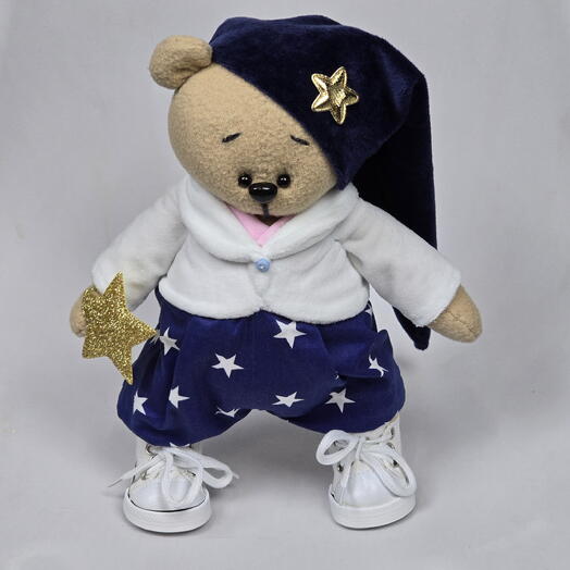 Игрушка Мишка-звездочет  ручной работы