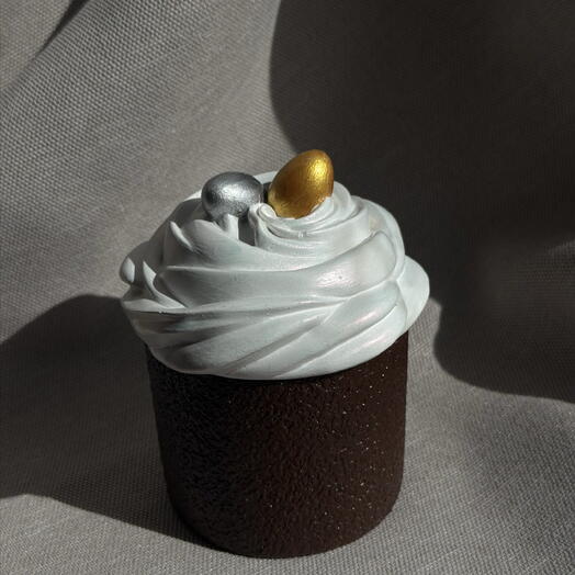 Свеча «Пасхальный кулич» | аромат свежей выпечки | реалистичный декор 1