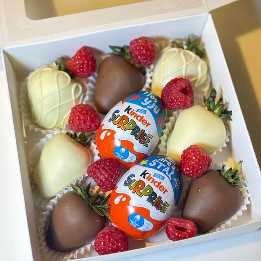 Kinder Surprise Chocolate Strawberry Box