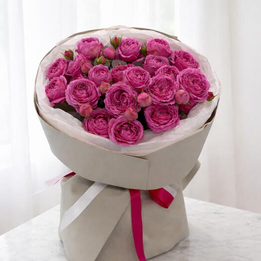 Пионовидные розы Мисти Баблс 🌸