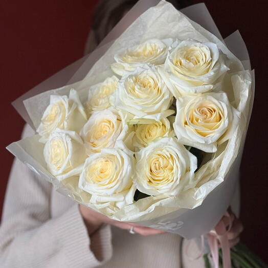 Peony-shaped roses 11 pcs