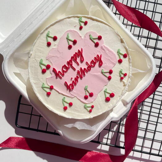 Бенто торт "Happy Birthday" для сестры, брата, мамы, подруги